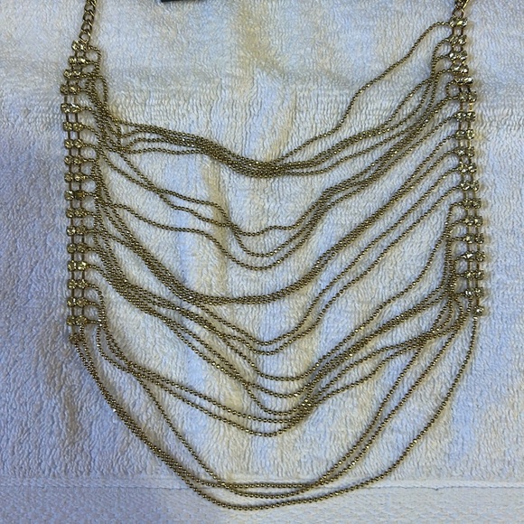 Charlottle Russe Gold Multi-Layered Necklace - Picture 2 of 4